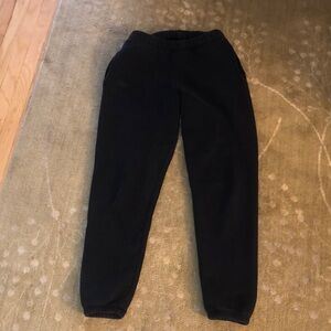 Set Active black 100% cotton Sweatpants joggers size small